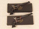 Consecutive Pair Colt Single Action Army's, 2nd Generation, Cal. .44 Special, 1960 Vintage, with Black Boxes SOLD - 1 of 18