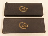 Consecutive Pair Colt Single Action Army's, 2nd Generation, Cal. .44 Special, 1960 Vintage, with Black Boxes SOLD - 2 of 18