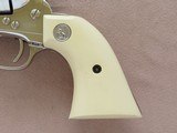 1969 Vintage 2nd Generation 5.5" Colt Single Action Army in .357 Magnum w/ Custom Engraving, Grips, and Nickel Plating SOLD - 2 of 25