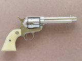 1969 Vintage 2nd Generation 5.5" Colt Single Action Army in .357 Magnum w/ Custom Engraving, Grips, and Nickel Plating SOLD - 6 of 25