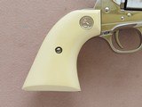 1969 Vintage 2nd Generation 5.5" Colt Single Action Army in .357 Magnum w/ Custom Engraving, Grips, and Nickel Plating SOLD - 7 of 25