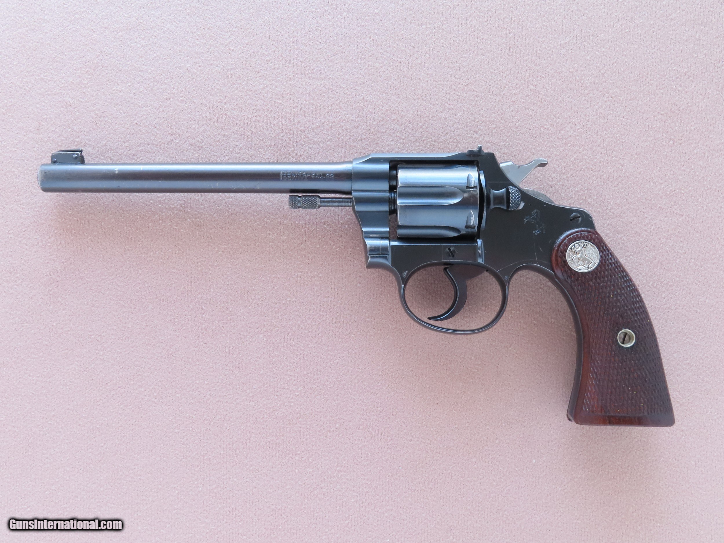 1925 Vintage Colt Police Positive Target Model 22 Rimfire Revolver Nice All Original 1st 2674