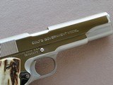 Colt Government MK IV Series 70 Commercial 1911 45 A.C.P. Bright Nickel **MFG. 1974** SOLD - 8 of 20