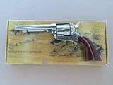 Nickel Uberti 1873 Cattleman New Model in .45 Colt w/ Original Box, Paperwork
** Beautiful Nickel Single Action ** SOLD - 1 of 24