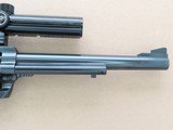 1972 Vintage 3-Screw Ruger "Old Model" Blackhawk Revolver in .30 Carbine w/ Bushnell Magnum Phantom 1.3X Scope SOLD - 5 of 25