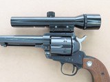 1972 Vintage 3-Screw Ruger "Old Model" Blackhawk Revolver in .30 Carbine w/ Bushnell Magnum Phantom 1.3X Scope SOLD - 12 of 25