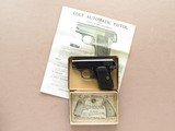 Colt Vest Pocket Model 1908, 1913 Vintage, Cal. 25 ACP with Original Box - 1 of 15