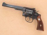 Smith & Wesson K-22 Masterpiece, Pre Model 17, Cal. .22 LR, 6 Inch Barrel, 1957 Vintage - 2 of 9