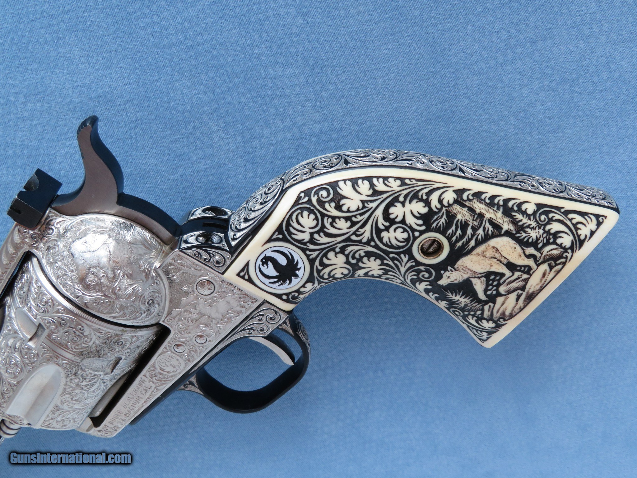 1956 Vintage Flat Top Ruger Blackhawk .44 Magnum Revolver, Fully ...