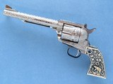 1956 Vintage Flat Top Ruger Blackhawk .44 Magnum Revolver, Fully Professionally Engraved w/ Carved Ivory Grips
** Spectacular 1 Of A Kind Ruger! ** - 2 of 14