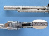 1956 Vintage Flat Top Ruger Blackhawk .44 Magnum Revolver, Fully Professionally Engraved w/ Carved Ivory Grips
** Spectacular 1 Of A Kind Ruger! ** - 9 of 14