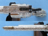 1956 Vintage Flat Top Ruger Blackhawk .44 Magnum Revolver, Fully Professionally Engraved w/ Carved Ivory Grips
** Spectacular 1 Of A Kind Ruger! ** - 7 of 14