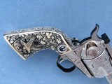 1956 Vintage Flat Top Ruger Blackhawk .44 Magnum Revolver, Fully Professionally Engraved w/ Carved Ivory Grips
** Spectacular 1 Of A Kind Ruger! ** - 11 of 14