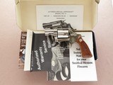Smith & Wesson Model 37 .38 Special Nickel Chief's Special Airweight w/ original box **MFG. 1983** - 23 of 24
