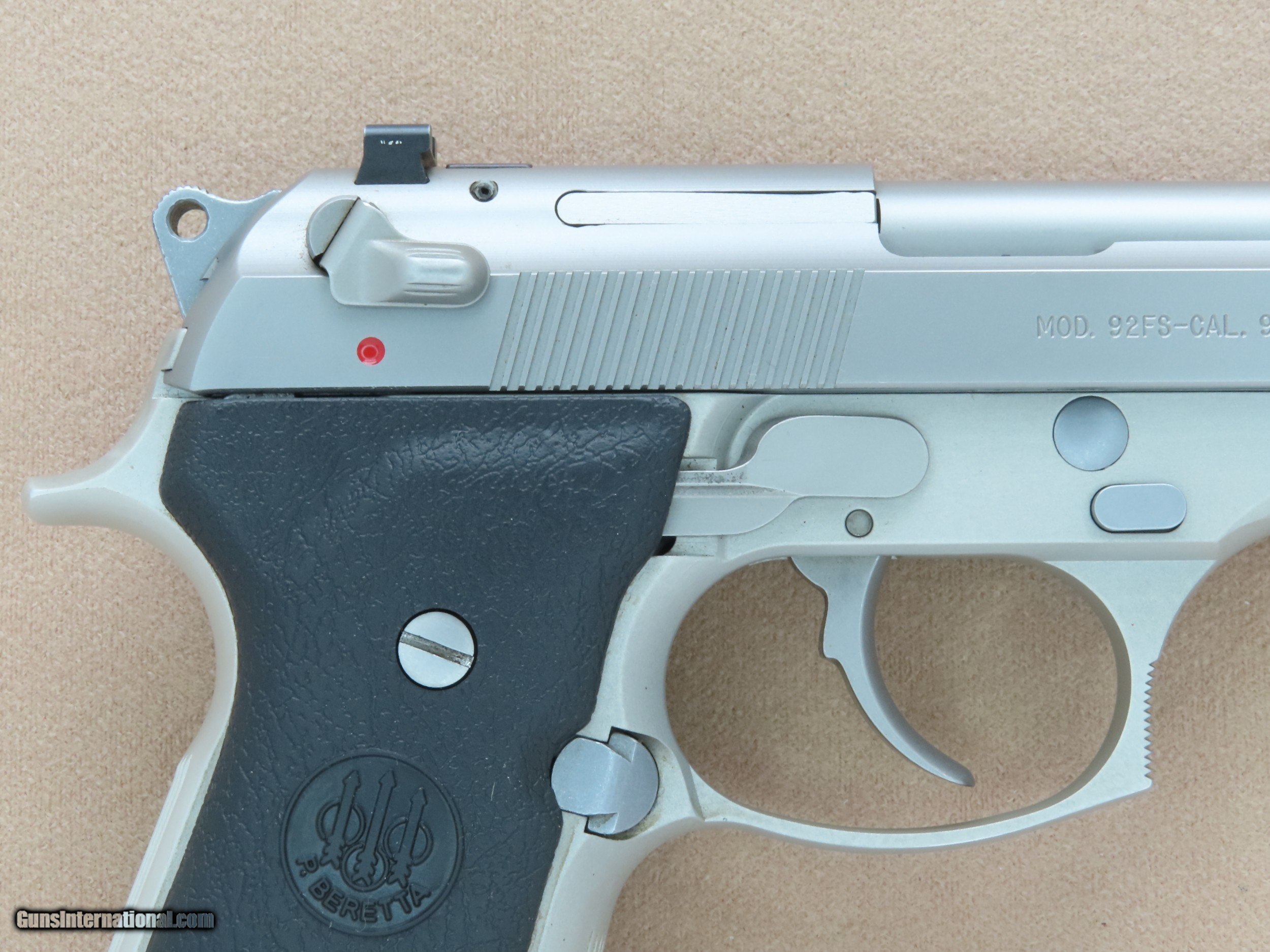 1999 Vintage Beretta Model 92FS INOX Tactical 9mm Pistol w/ Original
