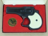 1968 Vintage High Standard Model DM-101 .22 Magnum Derringer w/ Original Maroon Factory Case - 17 of 19