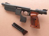 1950's Hammerli Walther Model 200 Olympia-Pistole .22 L.R. Match Target Pistol w/ Factory Weights - 21 of 24