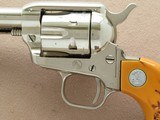 Colt Frontier Scout, Dual Cylinder Cal. .22 Magnum/L.R., Nickel, 4 3/4 Inch barrel, 1969 Vintage w/ Original Box - 11 of 25