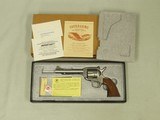 1970's Vintage Scarce 6" Stainless Interarms Virginian Dragoon in .44 Magnum w/ Original Box, Manuals, Etc.
** Excellent Condition! ** SO - 24 of 25
