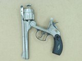Early 1890's Antique Smith & Wesson .44 Double Action Frontier Model Revolver in .44-40 Winchester w/ Factory Nickel Finish SOLD - 22 of 25