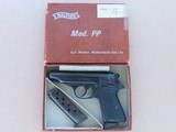 1969 Vintage Walther Model PP Pistol in .32 ACP w/ Box, Manual, & Extra Magazine
** Former West German Police Gun ** SOLD - 1 of 25