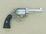 1924 Vintage Nickel Colt Police Positive Special Revolver in .38 Special Caliber
** Beauiful All-Original Factory Nickel Example ** - 5 of 25