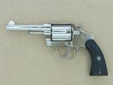 1924 Vintage Nickel Colt Police Positive Special Revolver in .38 Special Caliber
** Beauiful All-Original Factory Nickel Example ** - 1 of 25