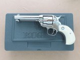 2003 Vintage Stainless Ruger New Model Single Six Revolver in .32 H&R Caliber with White Bird's Head Grip
** Unfired & Mint w/ Original Box ** - 1 of 25