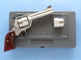 Ruger New Model Blackhawk Flat Top, Stainless, 4 5/8 Inch Barrel, Cal. .357 Magnum/9mm Cylinders - 1 of 11