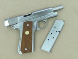 1979 Vintage 70 Series Custom Shop Electroless Nickel Colt Combat Commander .45 ACP Pistol w/ Original Box, Manuals, Etc. SOLD - 22 of 25