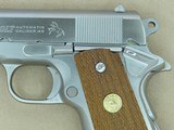 1979 Vintage 70 Series Custom Shop Electroless Nickel Colt Combat Commander .45 ACP Pistol w/ Original Box, Manuals, Etc. SOLD - 4 of 25