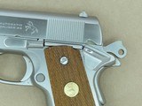 1979 Vintage 70 Series Custom Shop Electroless Nickel Colt Combat Commander .45 ACP Pistol w/ Original Box, Manuals, Etc. SOLD - 23 of 25