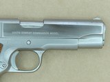 1979 Vintage 70 Series Custom Shop Electroless Nickel Colt Combat Commander .45 ACP Pistol w/ Original Box, Manuals, Etc. SOLD - 9 of 25