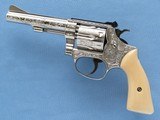 Smith & Wesson Model 34, Ben Lane Engraved, Ivory Grips, Cal. .22 LR - 9 of 11