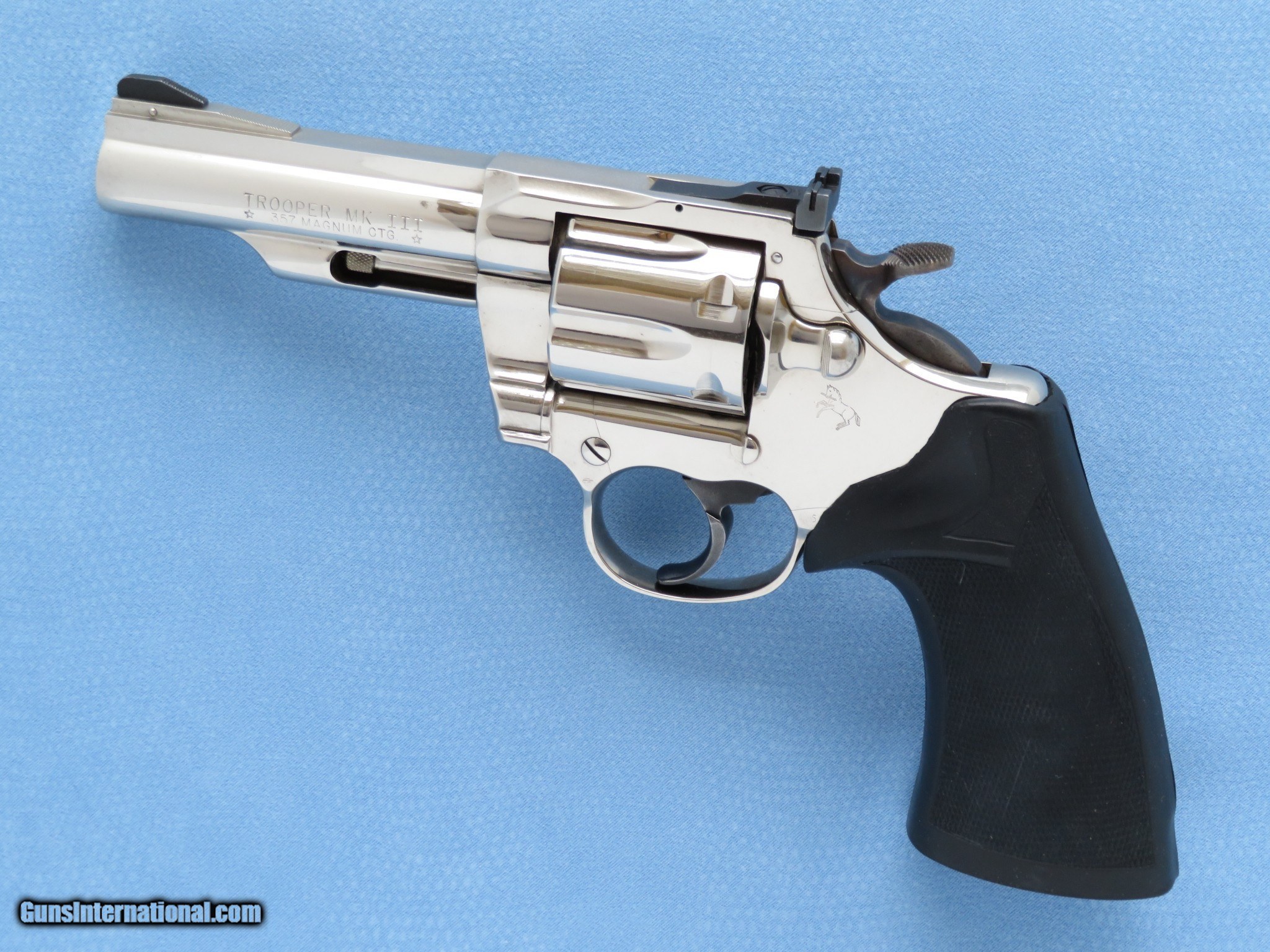 Colt Trooper Mk Iii Cal 357 Magnum 4 Inch Barrel Nickel Finished Sold 7183