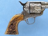 Cattle Brand Engraved Single Action Army, Cal. .45 LC, 5 1/2 Inch Barrel, 1883 Vintage SOLD - 4 of 9