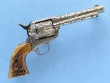 Cattle Brand Engraved Single Action Army, Cal. .45 LC, 5 1/2 Inch Barrel, 1883 Vintage SOLD - 2 of 9