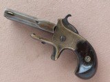 1870's Vintage Antique Frank Wesson Medium Frame Superposed Pistol in .32 Short Rimfire (3rd Type) - 22 of 23