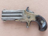 1870's Vintage Antique Frank Wesson Medium Frame Superposed Pistol in .32 Short Rimfire (3rd Type) - 6 of 23