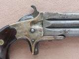 1870's Vintage Antique Frank Wesson Medium Frame Superposed Pistol in .32 Short Rimfire (3rd Type) - 4 of 23