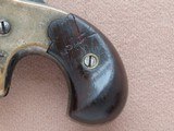 1870's Vintage Antique Frank Wesson Medium Frame Superposed Pistol in .32 Short Rimfire (3rd Type) - 7 of 23