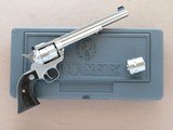 Ruger New Model Single-Six Hunter, Cal. .22 LR/.22 Mag. Cylinders, 7 1/2 Inch Barrel, Stainless Steel - 8 of 9