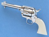 Colt Frontier Six Shooter, Colt Custom Shop with Ivory Grips, Cal. 44-40, 4 3/4 Inch Barrel, Nickel Finish - 3 of 10