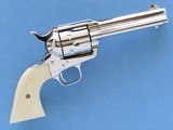 Colt Frontier Six Shooter, Colt Custom Shop with Ivory Grips, Cal. 44-40, 4 3/4 Inch Barrel, Nickel Finish - 2 of 10