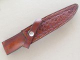 Charles Clifton Custom Knife, Ivory Handles, with Leather Sheath, Georgetown Kentucky Knife Maker - 8 of 10