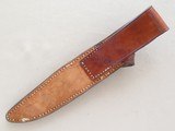 Charles Clifton Custom Knife, Ivory Handles, with Leather Sheath, Georgetown Kentucky Knife Maker - 9 of 10