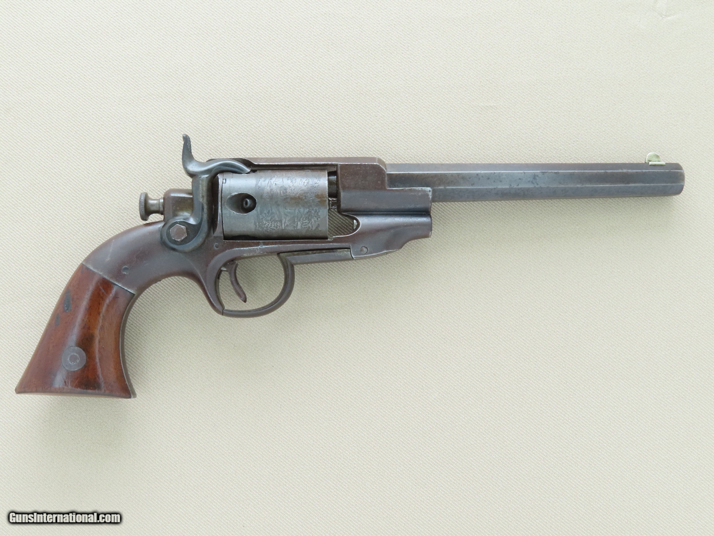 Spectacular 1858 Allen & Wheelock .32 Cal. Sidehammer Belt Revolver ...