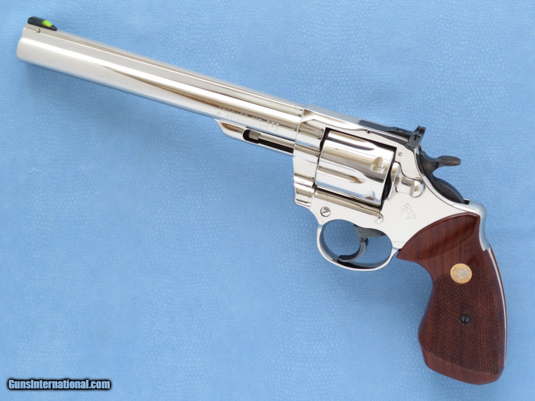 Colt Trooper Mk Iii 8 Inch Barrel Nickel Finished Cal 357 Magnum 1980 Vintage Sold 5493