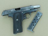 WW1 Vintage French Military Model 1914 Ruby .32 ACP Pistol by the Alkartasuma Firm in Spain
** Nice Original Example w/ Matching Mag! ** - 16 of 25