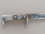 WW2 German Double-Trademark Alexander Coppel Schutzpolizie Bayonet w/ Scabbard & Frog - 5 of 12